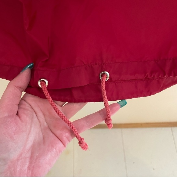 TRAILS Edge Vintage 3/4 Zip, Pullover Hooded Windbreaker, Burgundy, Size L - Picture 13 of 16